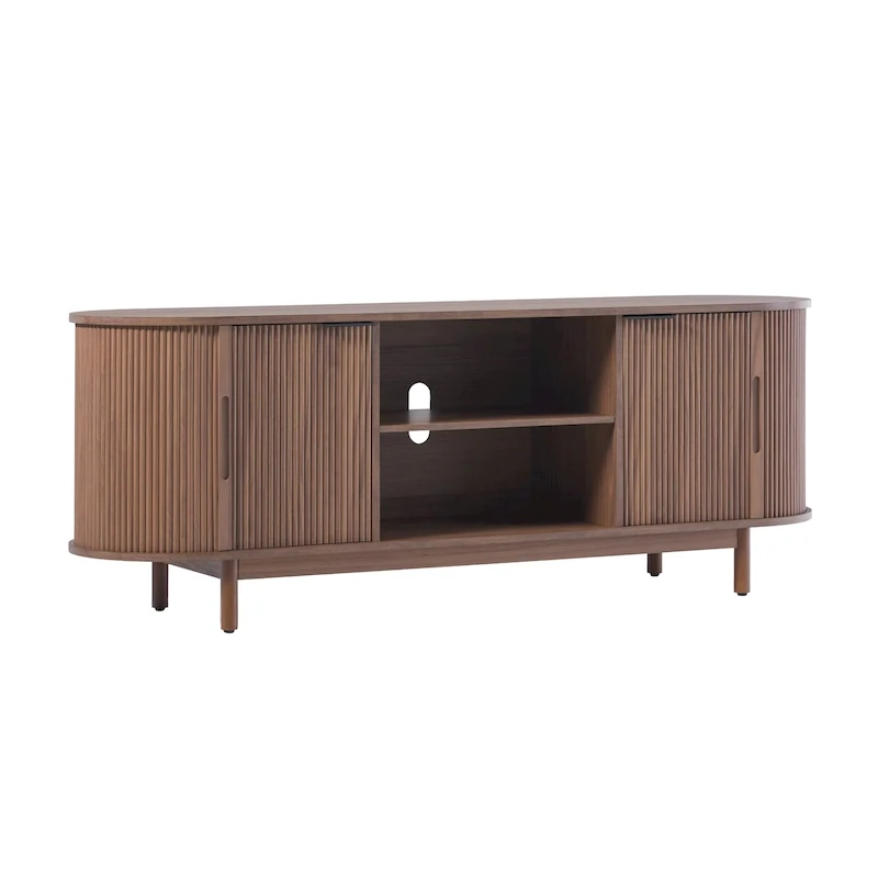 Middlebrook Modern Reeded 60-inch TV Stand with Rounded Edges