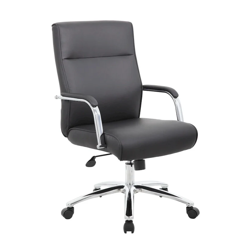 Grey / White / Black Executive Conference Chair – High-Back, Single Seat