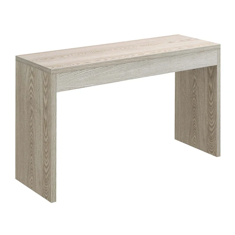 Espresso/White/Black Modern Melamine Console Table & Desk, 1-Person