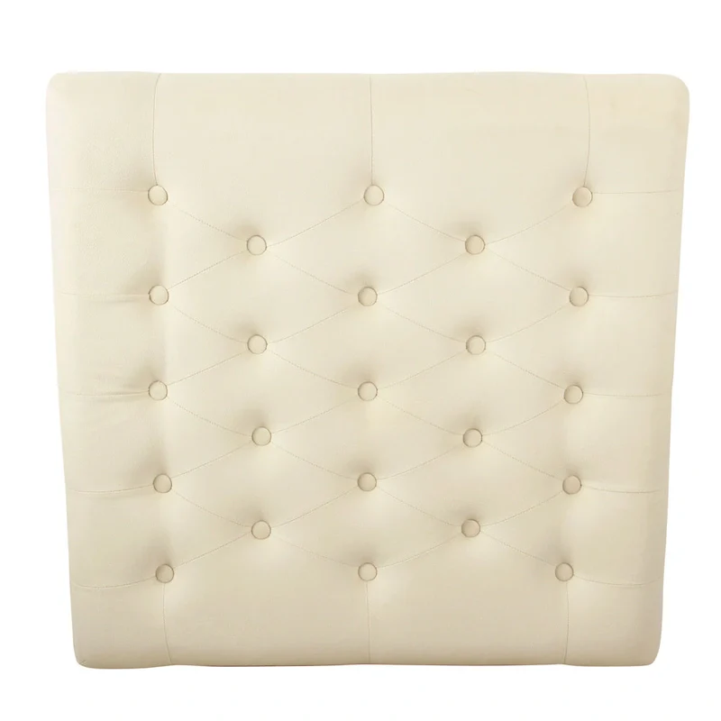 HomePop Tufted Top square cocktail Ottoman