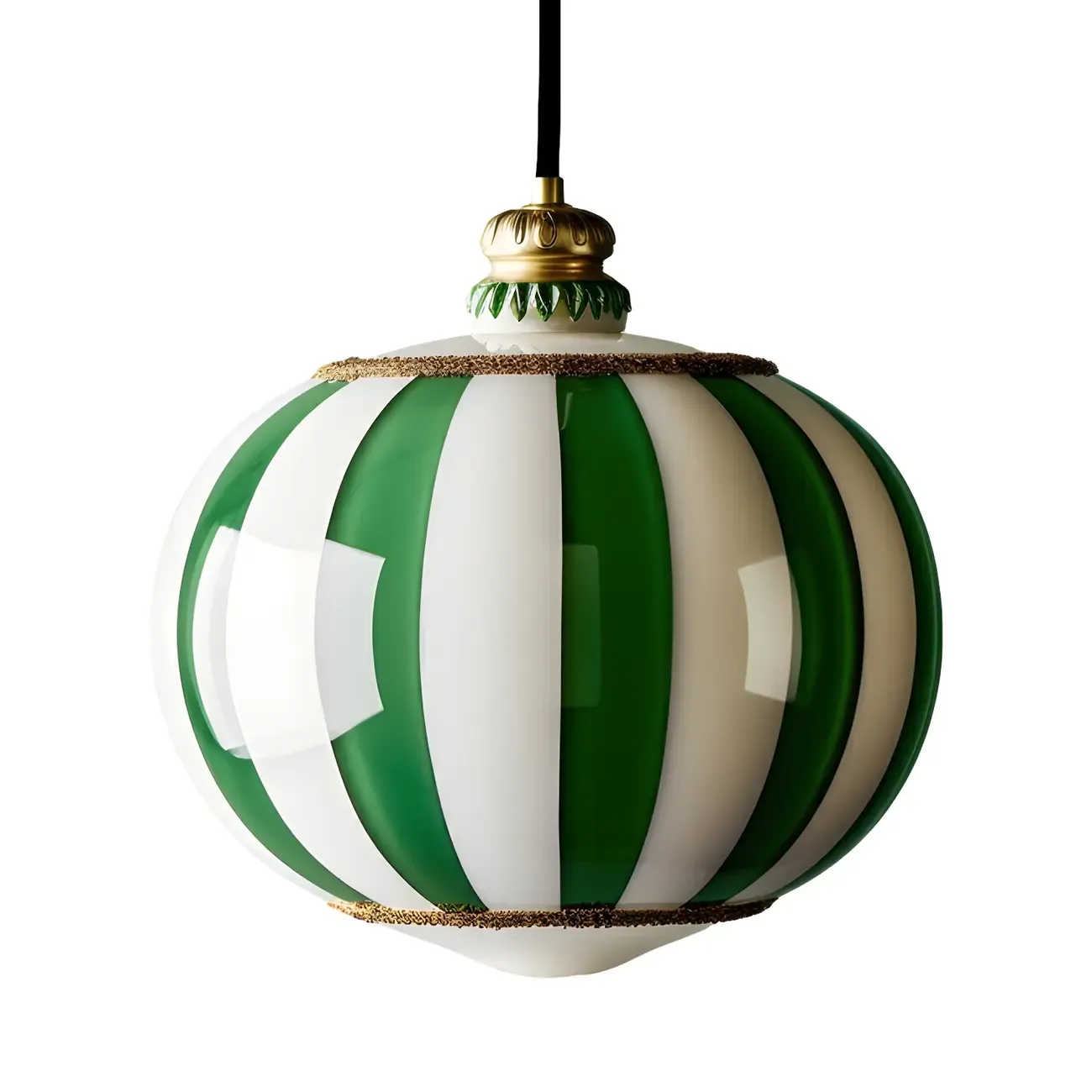 Modern Glass Green Globe Kitchen Pendant Lighting