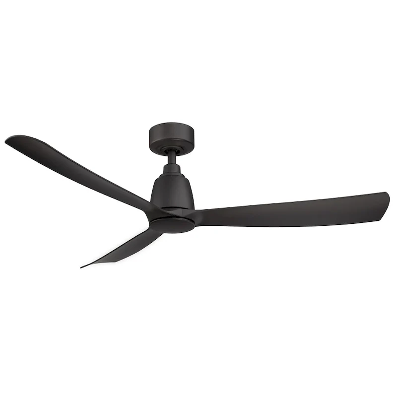 Kute 52 inch Indoor/Outdoor Ceiling Fan with Black Blades - Black