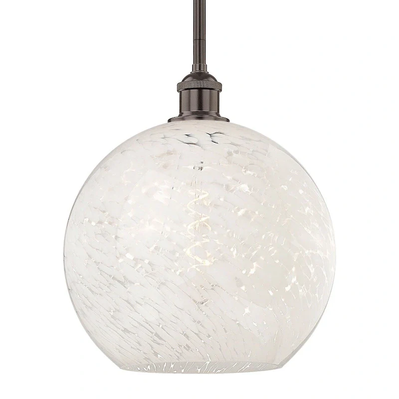 Innovations Lighting 616-1S 13 12 White Mouchette Pendant White