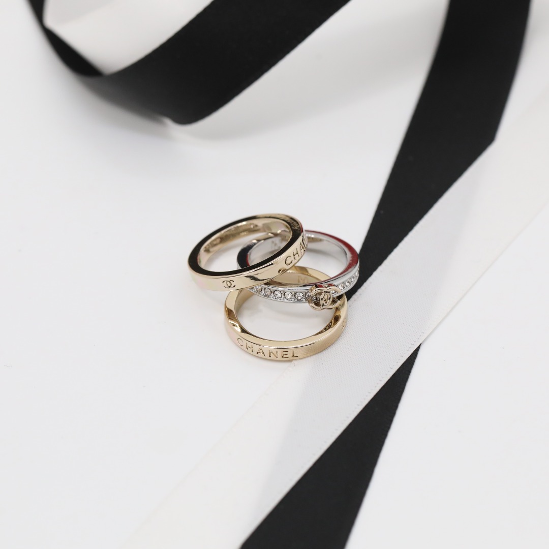 CCR066 Chanel ring set of 3 - ccjewelryacc
