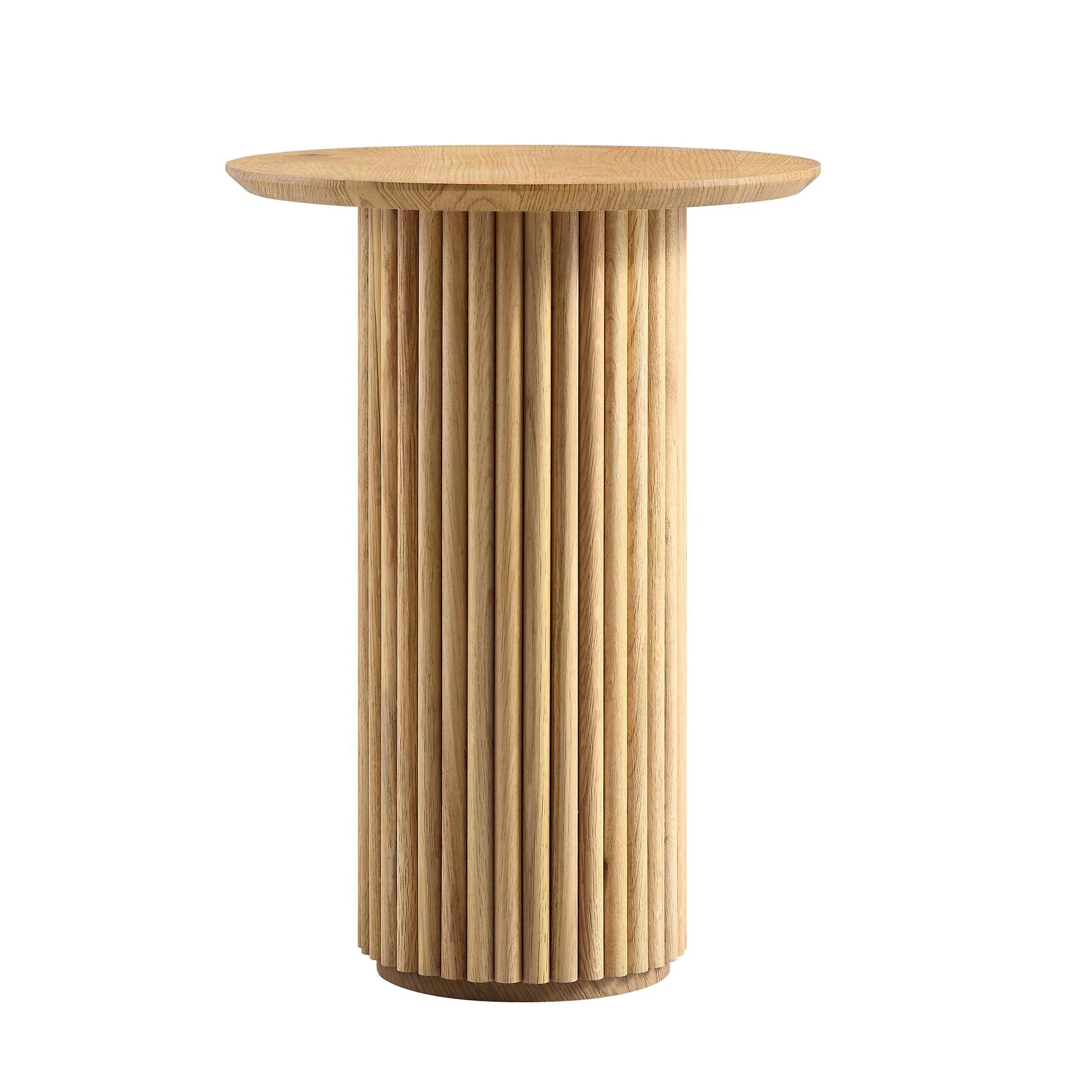Oak Round Side Table, Oak