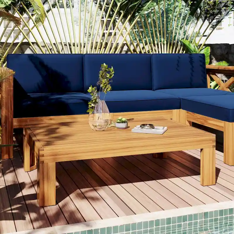Nestfair Outdoor 5-Piece Sectional Sofa Set with Cushions