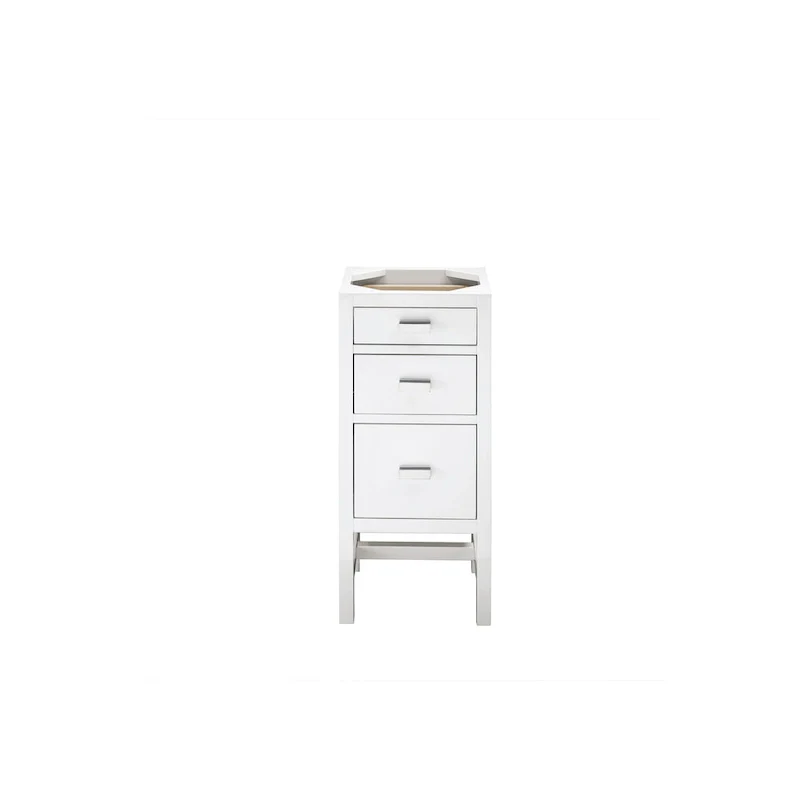 James Martin Vanities Addison 15  Base Cabinet w/ Drawers, Glossy White