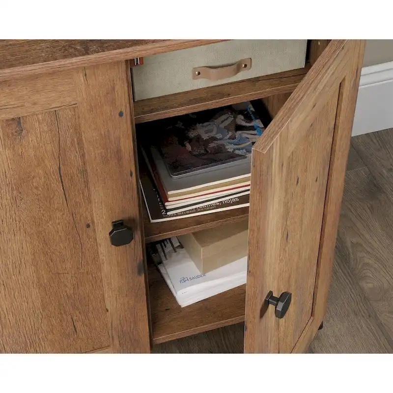 Sauder Select Collection Easy Rolling Sewing and Craft Table/Cart