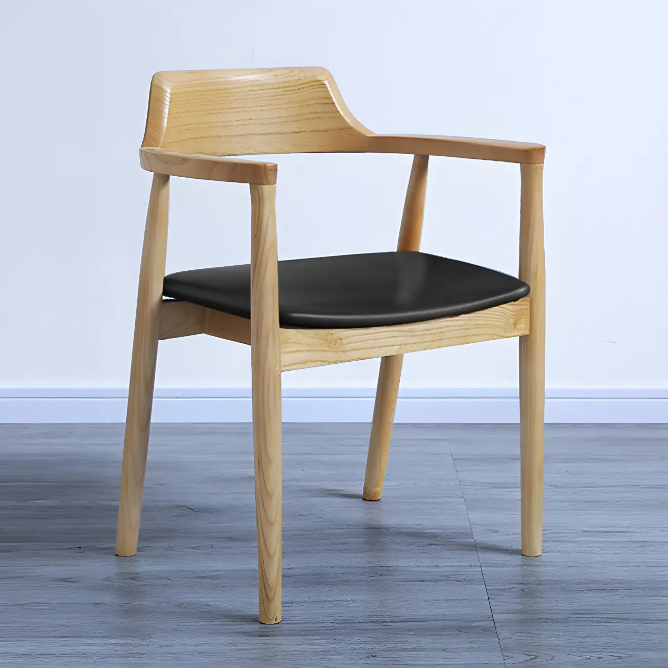 Mid Century Solid Wood Dining Chair Set of 2