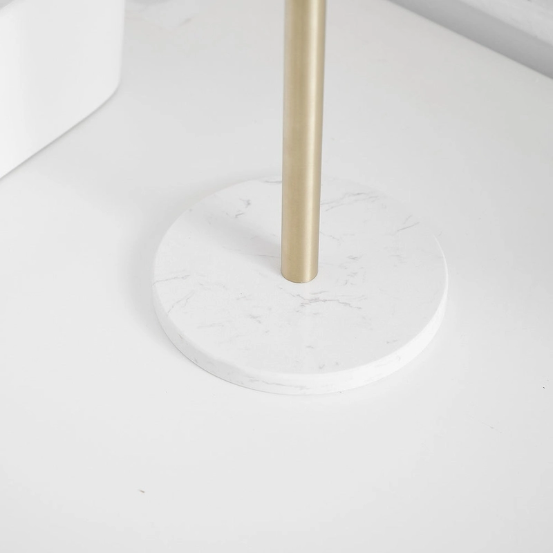 T-Shape Towel Rack With Natural Marble Base