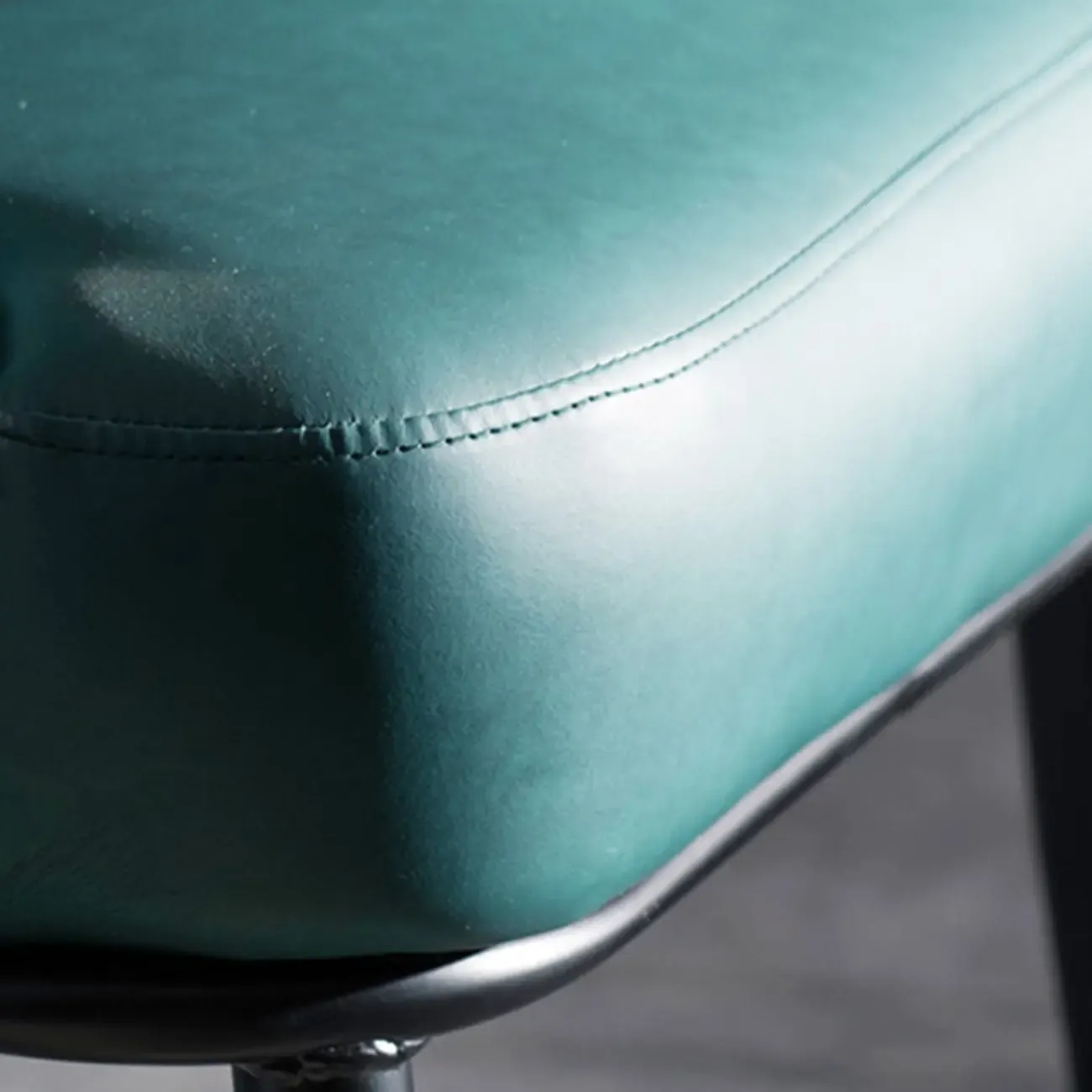 Modern Barrel Chair Faux Leather Living Room