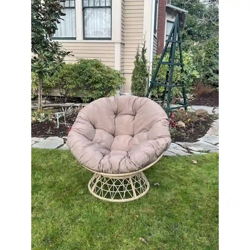 Papasan Swivel Chair