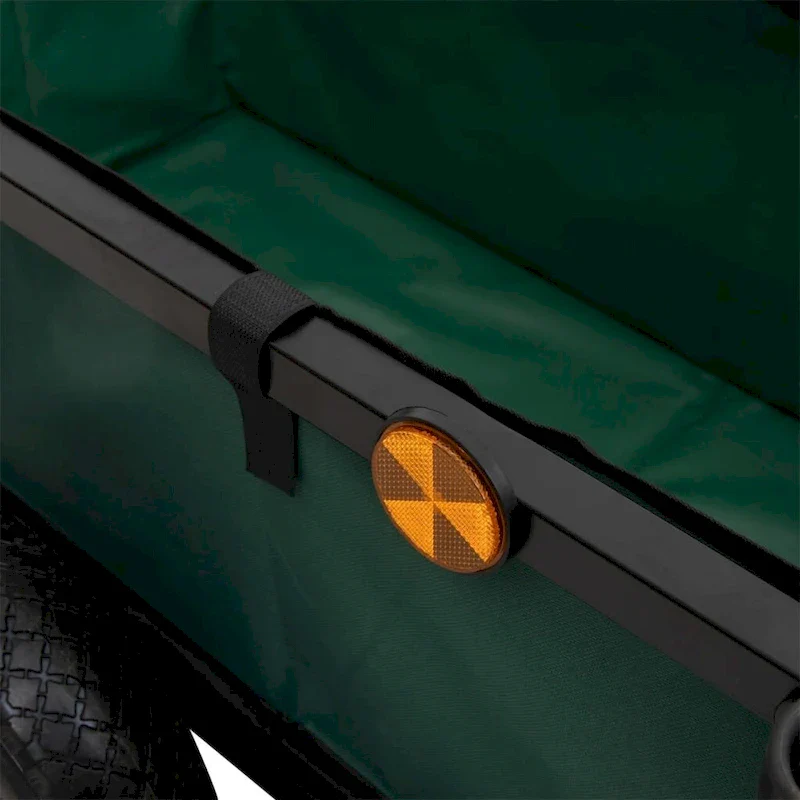 vidaXL Fishing Trolley Black Steel - 34.3 x 14.6 x 32.3