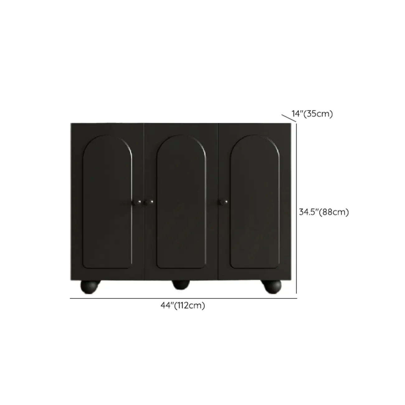 Black Metal Shoe Cabinet with Adjustable Shelves