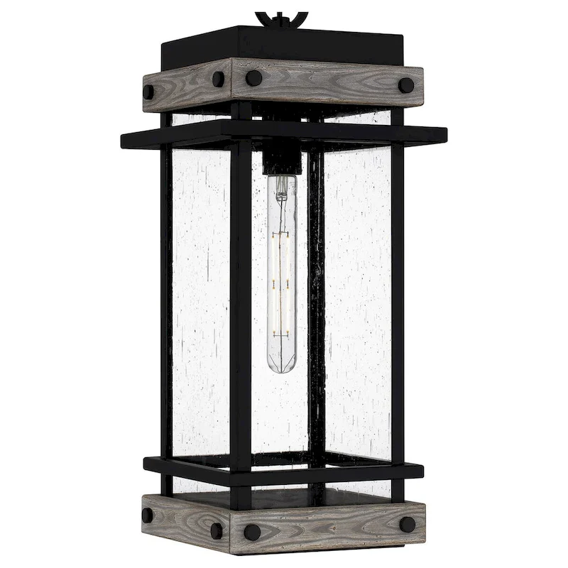 Strader 1-Light Matte Black Mini Pendant Light