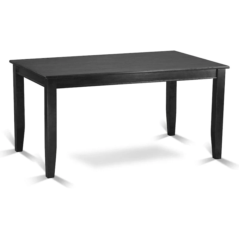 Black Dining Set with PU Leather Chairs, Seats 4 or 6 (5-Piece / 7-Piece)