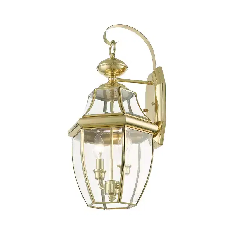 Livex Lighting Monterey 2 - Light Wall Light in Polished Brass