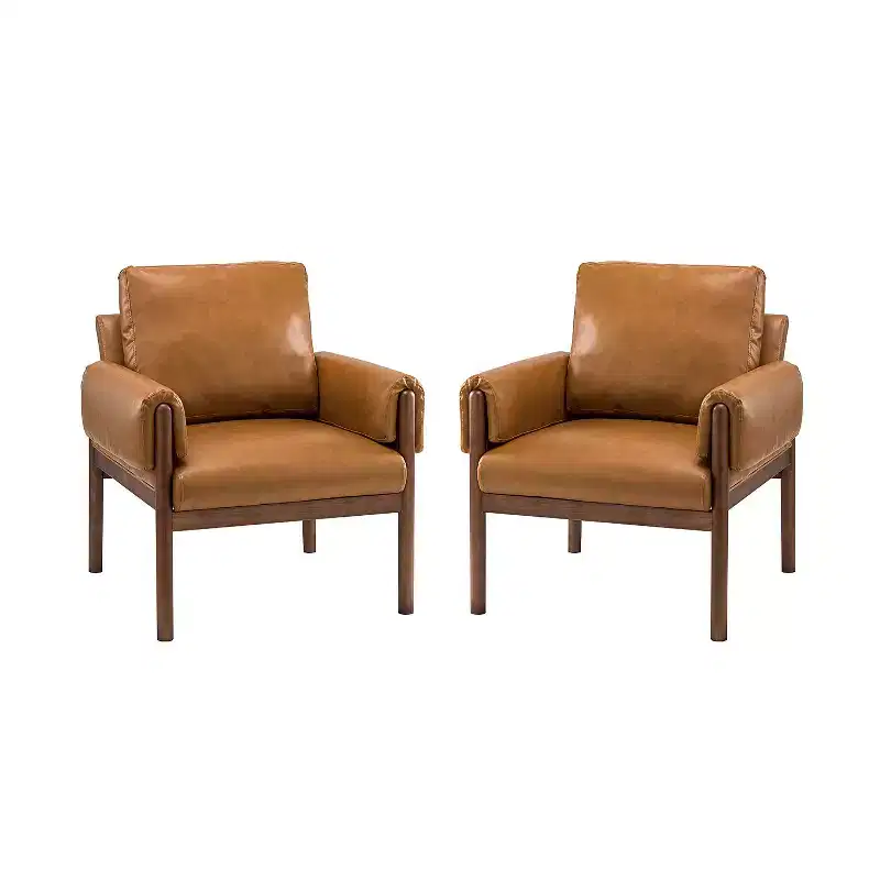 Set of 2 Stephan Armchair| ART OF LIVING DESIGNS-CAMEL