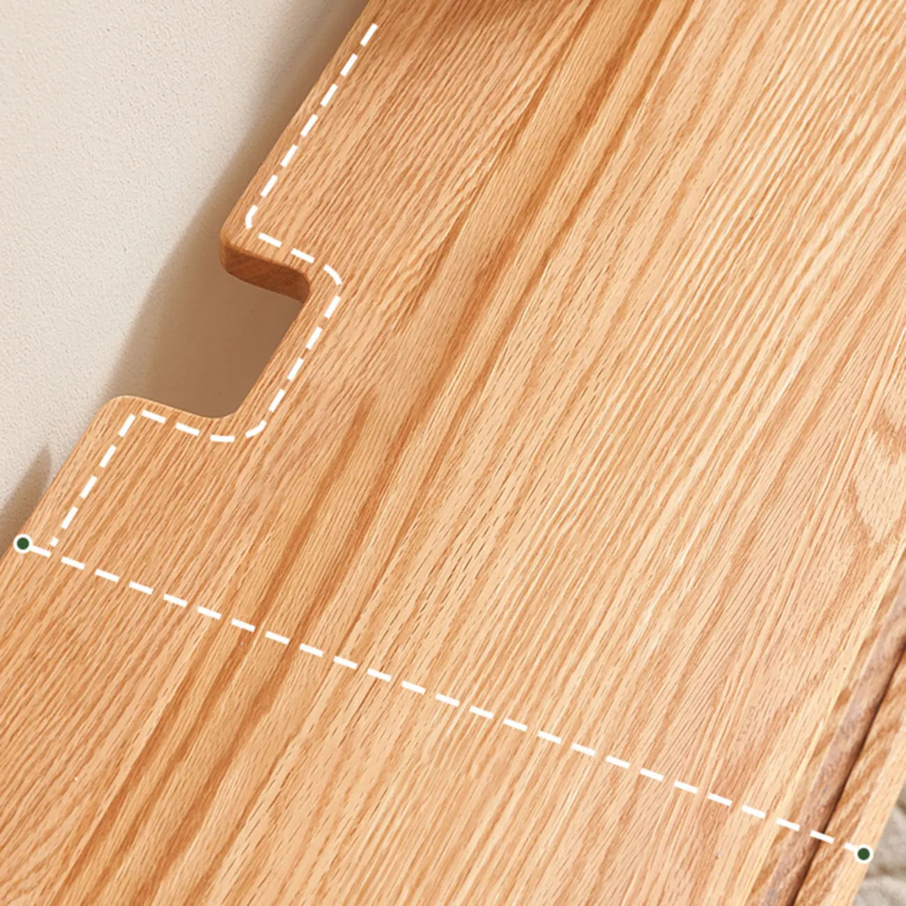 Natural Wood Wall Mount TV Stand Entertainment Center