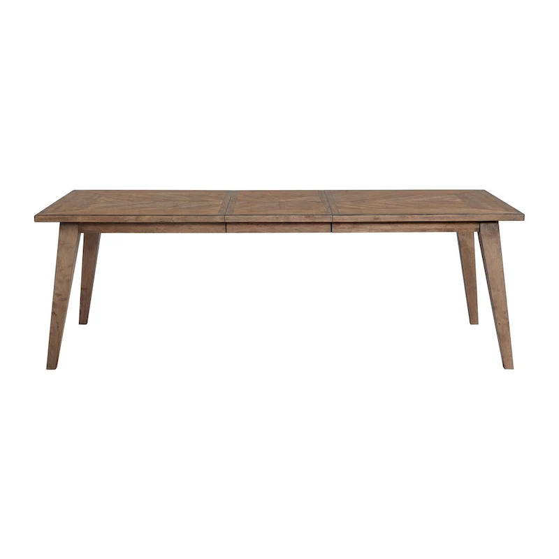 30 Tall Dining Table with Leaf and 4 Legs, Weathered Chestnut - Mocha