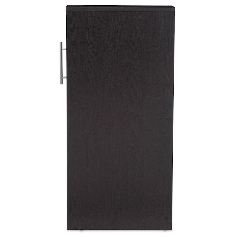 Modern Dark Brown Bookcase by Baxton Studio