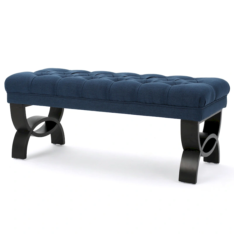 Scarlette Tufted Fabric Ottoman Bench by Christopher Knight Home - 41.00 L x 17.25 W x 16.75 H