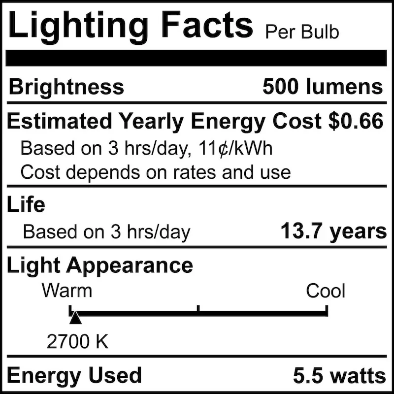 Bulbrite LED Filament Pack of (4) 5.5 Watt Dimmable B11 Light Bulbs with Milky Finish and Medium (E26) Base - 2700K