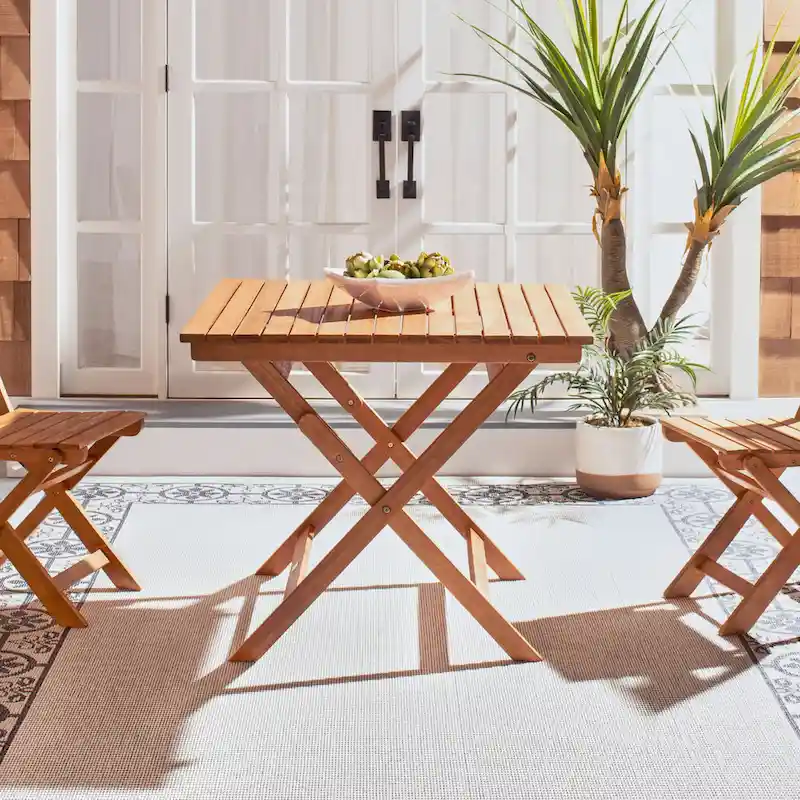 SAFAVIEH Outdoor Living Kresler Folding Table - 35W x 35D x 30H