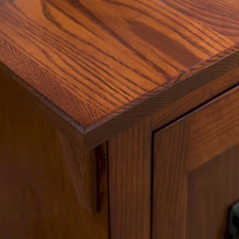 Traditional Solid Wood Mission Cabinet End Table
