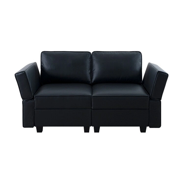 Modular Convertible Sectional Sofa Bed Sleeper Loveseat Couch