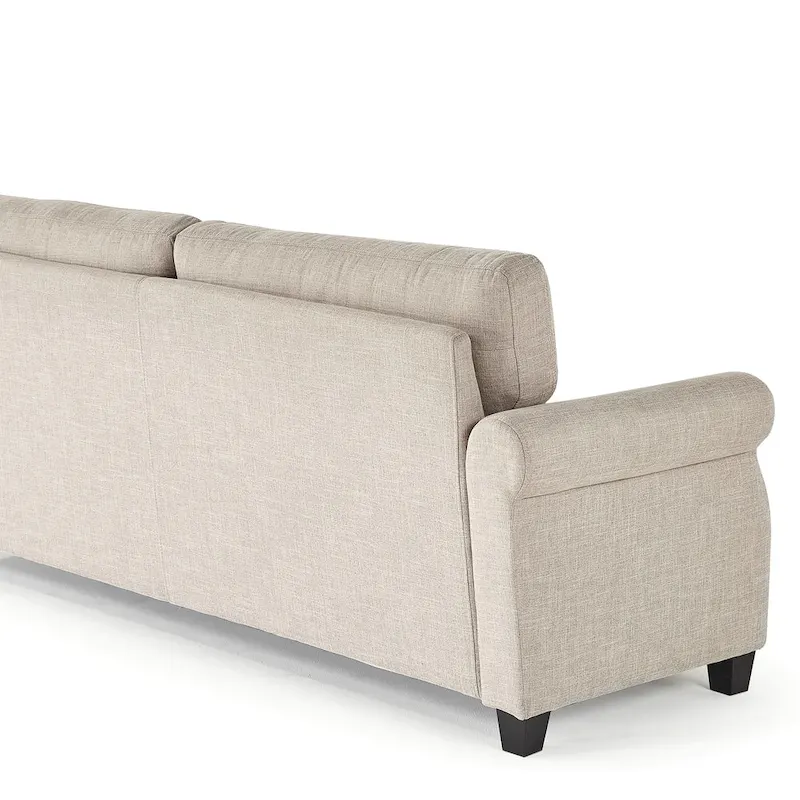 Upholstered 3-Seater Sofa with Rounded Arms | 78