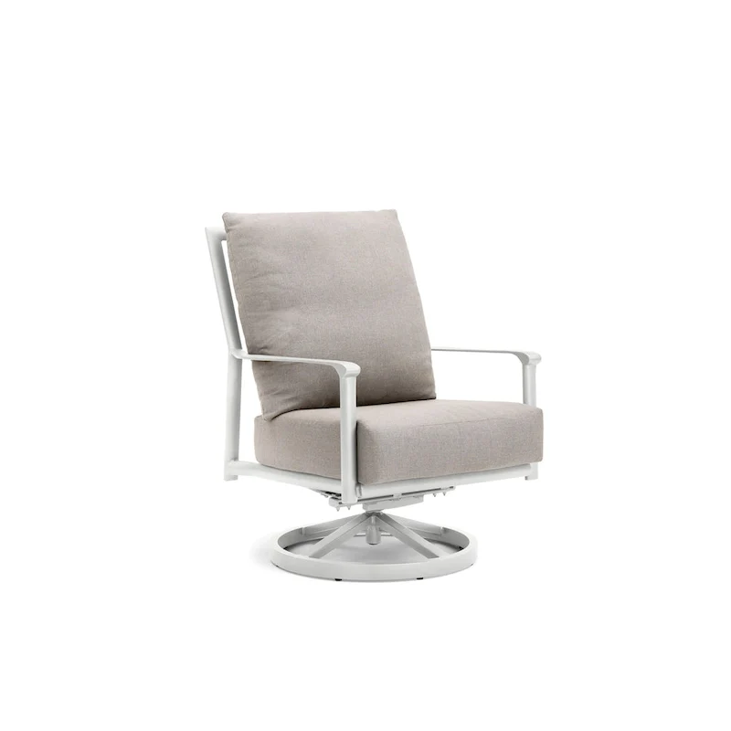 Aspen Cushion Outdoor Resort-Grade Sunbrella High Back Swivel Rocker Lounge Chair