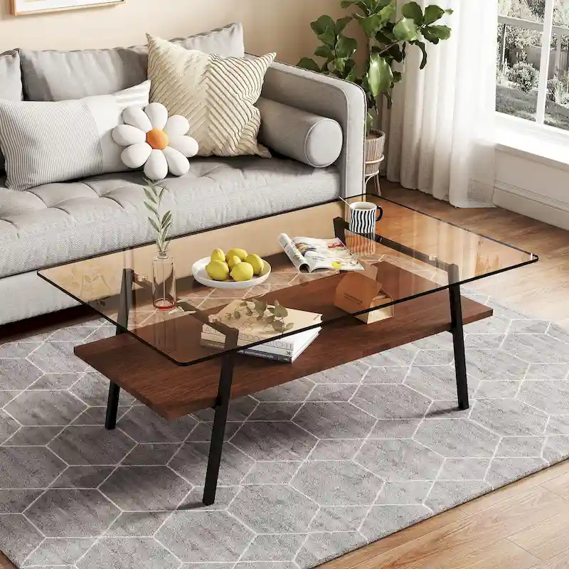 38.58  Rectangle Coffee Table with Modern Design