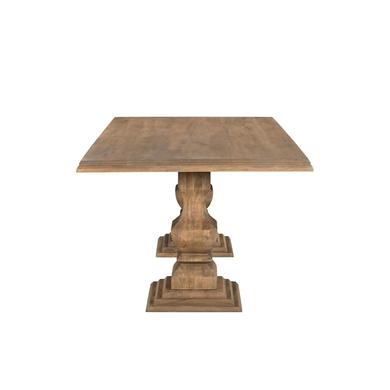 Willow Solid Wood Double Pedestal Dining Table