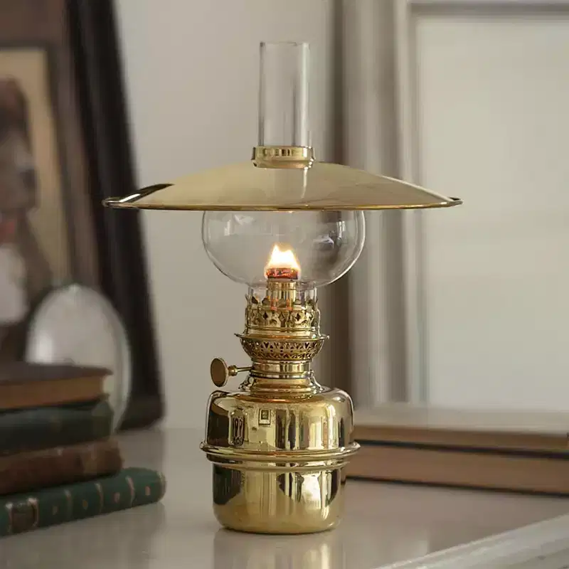 Kings County Tools Brass Captains Shade Oil Lamp