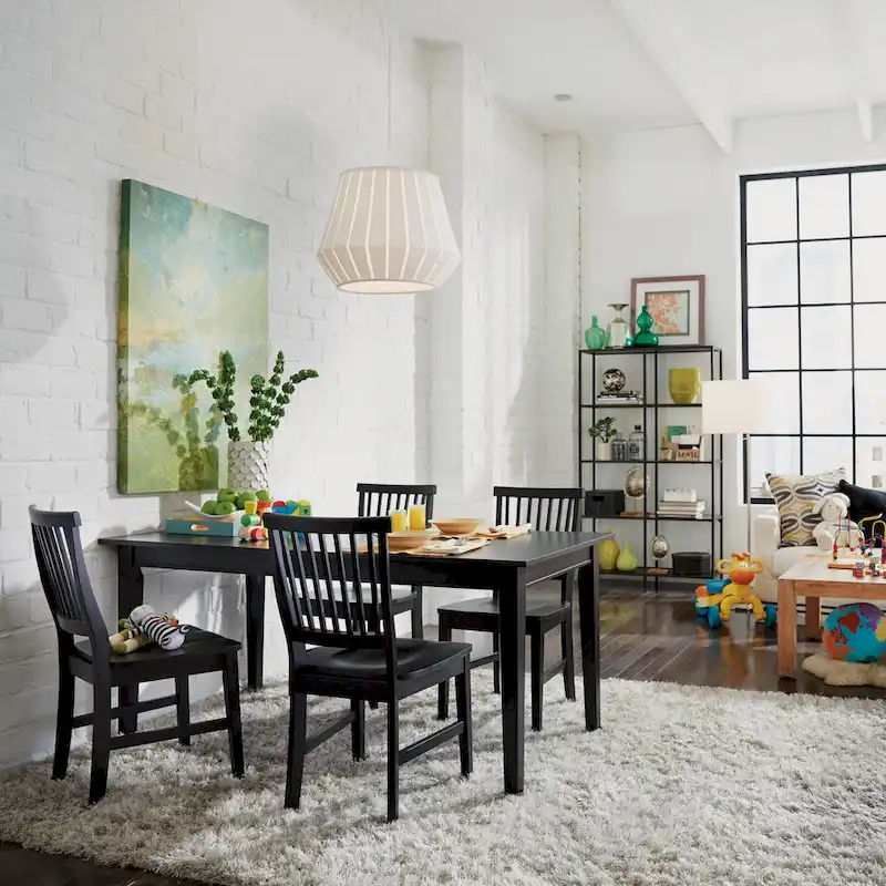 Arts and Crafts Rectangular Dining Table (with extending leaf) by Home Styles