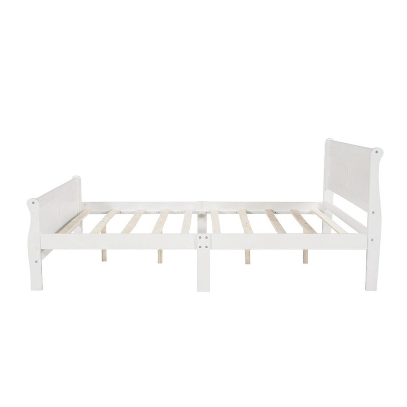 Harper & Bright Designs Wood Twin Sleigh Bed with Headboard and Footboard
