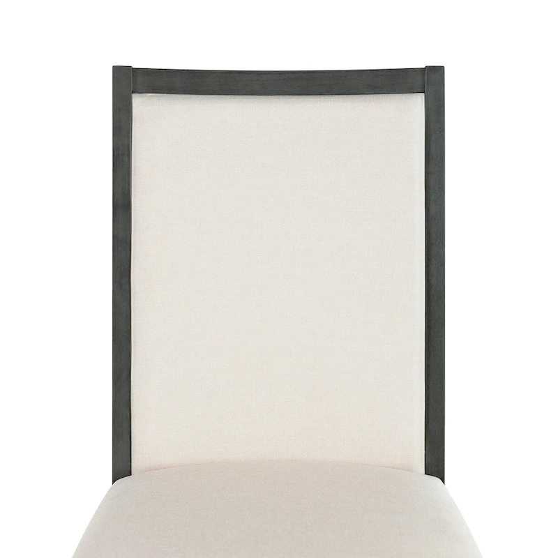 Farmhouse Style 6-Piece Dining Table Set with 4 Upholstered Dining Chairs and Bench