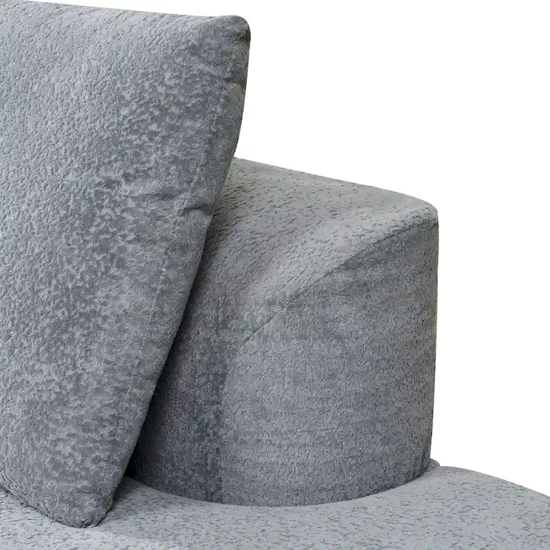 Christopher Knight Home - Olivia Curved Foam Sofa Set - 116  L