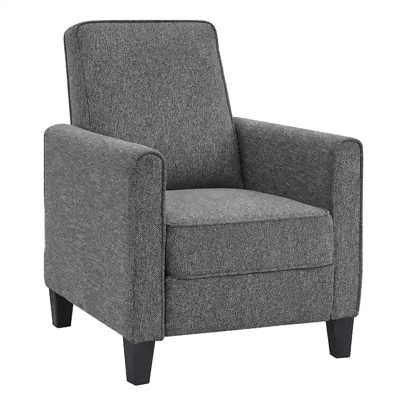 Traditional Fabric Recliner Chair with Footrest - 36.5