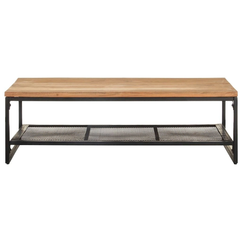 vidaXL Coffee Table 43.3x23.6x13.8 Solid Acacia Wood - 43.3 x 23.6 x 13.8
