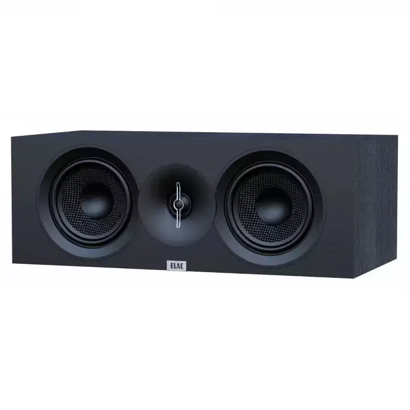 ELAC Debut 3.0 DC53 5.25 Center Speaker for Home Theater Systems| Delivers Superior and Immersive Audio Performance, Black Satin Front