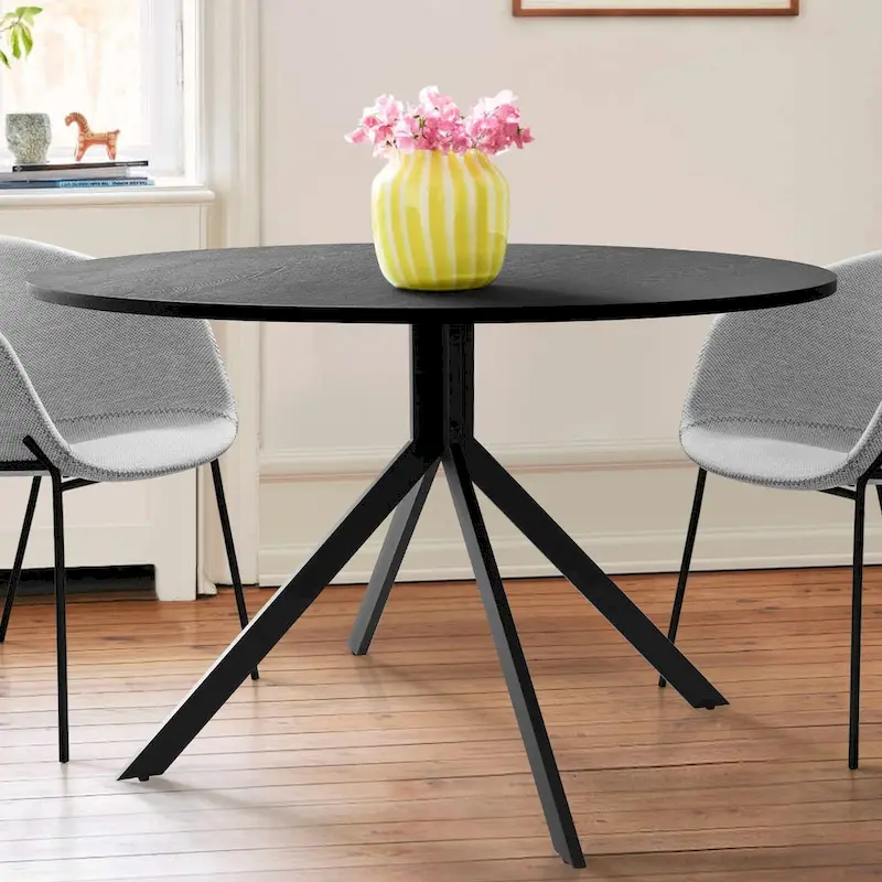 43  Round Dining Table - Black