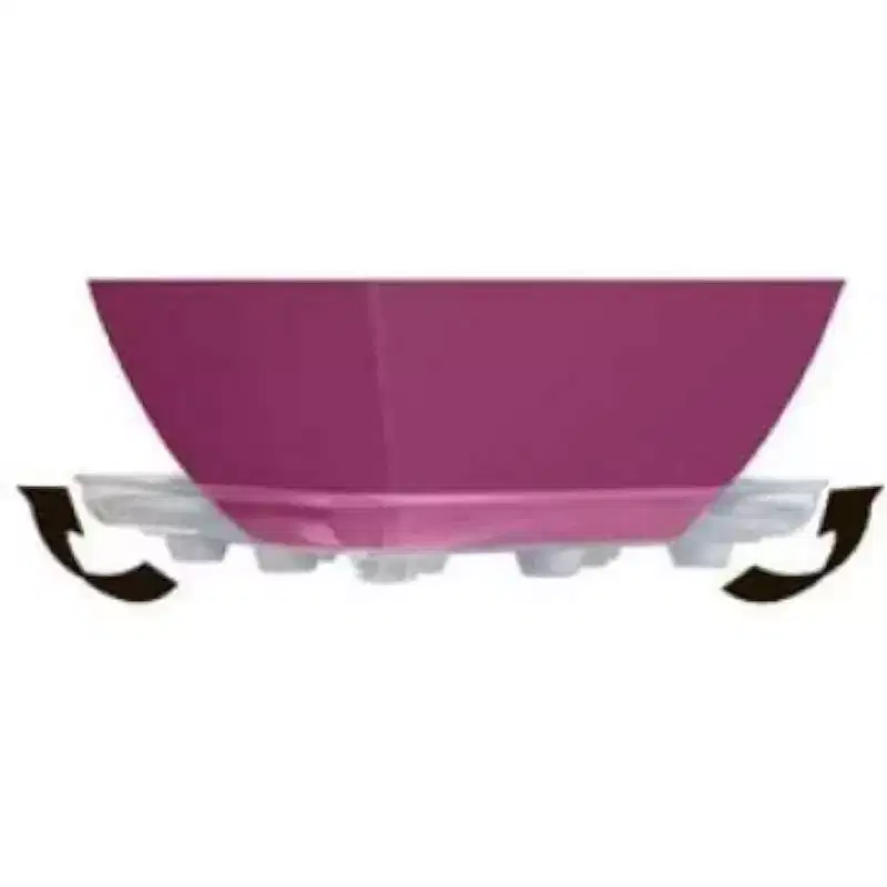 Curtis Wagner Plastics Heavy Duty Clear Carpet Saver Square Plant Saucer, 12in
