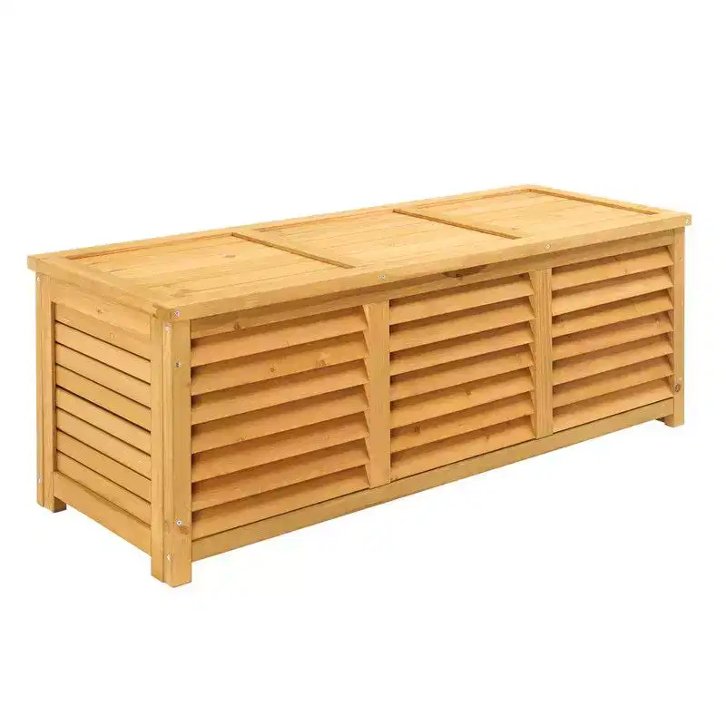 Karl Home 41 Gal Yellow Wood Storage Deck Box