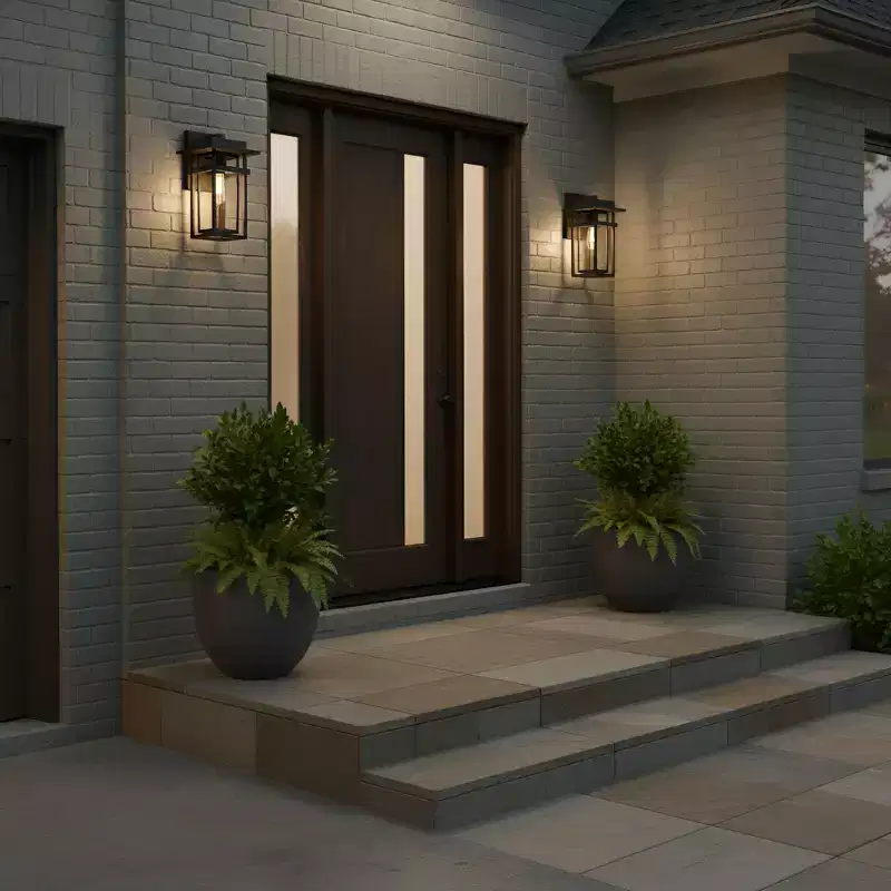 Morgan 1-Light Earth Black Outdoor Wall Lantern