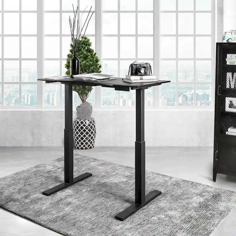 Furniture of America Hix Industrial Adjustable Standing Desk