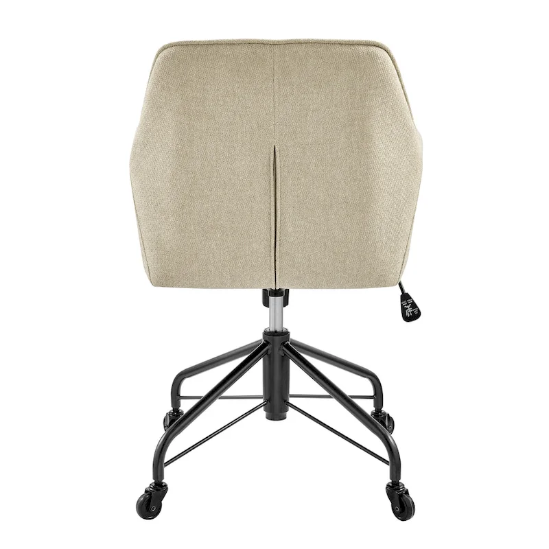 Fabric Swivel Office Arm Chair with Caster Wheels