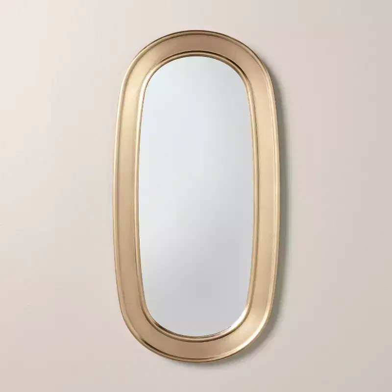 Brass Finish Oval Mirror - Hearth & Hand with Magnolia