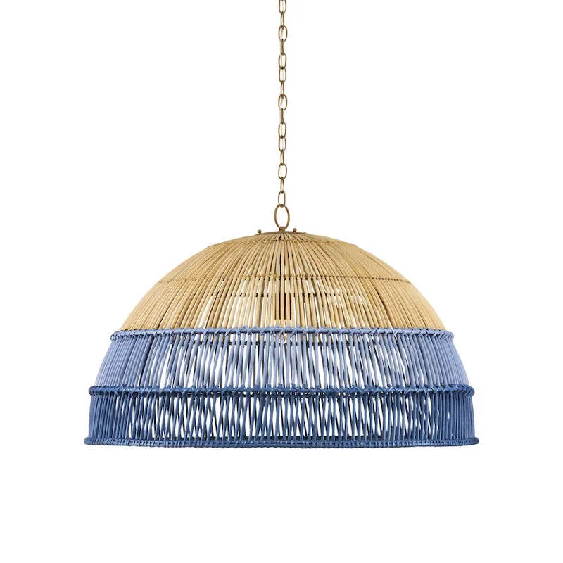 Currey & Company Senjyo Blue Pendant - 23.75 h x 36.25 dia